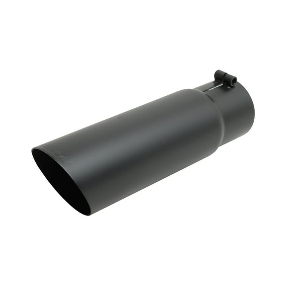 Black Ceramic Single Wall Angle Exhaust Tip
