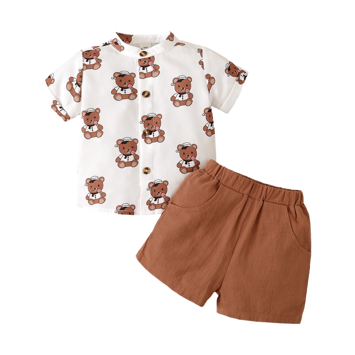 summer brown shorts outfit