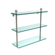 Mambo Collection 16" Triple Tiered Glass Shelf (Build to Order)