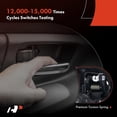 thumbnail image 5 of A-Premium Front or Rear Left Driver Side Interior Door Handle Compatible with Honda Civic 1996 1997 1998 1999 2000, Sedan, Black, Replace# 72160-S04-004ZB, 5 of 6