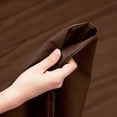thumbnail image 3 of LUXURIOUS BEDDING Soft 1200 Series Long Staple 4 Piece Egyptian Cotton Bed Sheet Set ( Flat Sheet + Fitted 15'' + 2 Pillow Cases ) Double Brushed Breathable Sheets Chocolate Brown Twin XL, 3 of 4