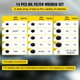 thumbnail image 3 of VEVOR Oil Filter Socket Set 14 Pcs Oil Filter Wrench Set, Sturdy Steel Oil Filter Socket 3/8" Oil Filter Socket, Low Profile Oil Filter Socket Set For Easy Access, Oil Filter Wrench Cap Set w/ Case, 3 of 9