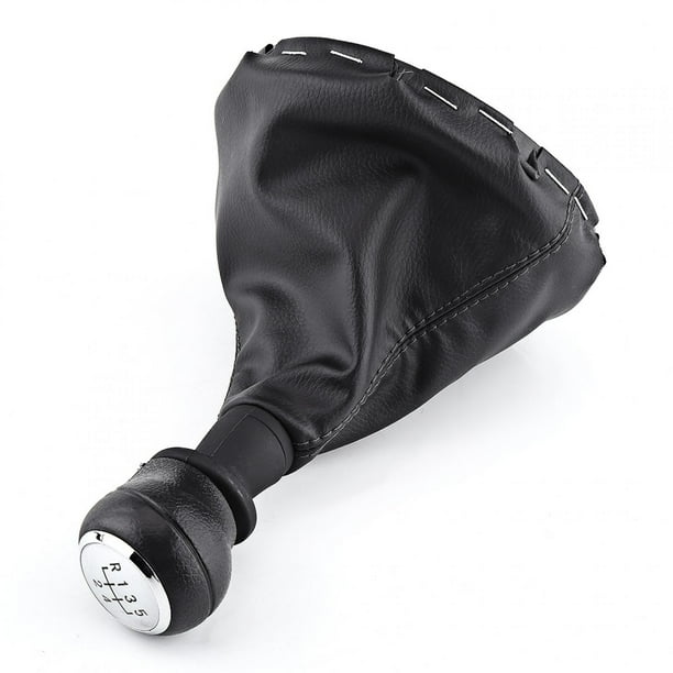Kit De Pomo De Palanca De Cambios, Kit De Polaina De Palanca De Cambios Polaina De Pomo De Palanca De Cambios Con Material De Plástico Y Cuero Sintético Para Piezas De Repuesto ANGGREK 5 Speed Gear Shift Knob Gaiter Boot