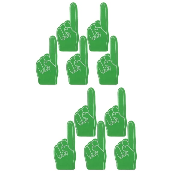 SOPOTUTU Foam Finger Cheerleading Props Sports Party Favors 10Pcs