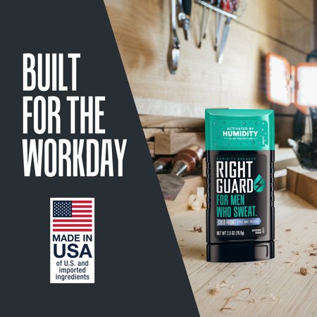 RIGHT GUARD HUMIDITY BREAKER SOLID ANTIPERSPIRANT & DEODORANT FOR MEN, COLD FRONT, 2.5 OZ.
