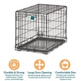 thumbnail image 2 of MidWest Homes for Pets 24-Inch LifeStages Crate for Small Breeds, 12-20 lbs, Single Door Folding Dog Crate with Divider Panel, Leak-Proof Tray & Secure Latch, Heavy-Duty & Easy to Assemble, 2 of 8