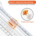 thumbnail image 4 of Cortador de papel Evteck de 30 cm con regla deslizante y cuchilla de seguridad, 4 of 6