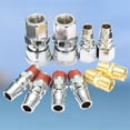 thumbnail image 3 of MasteelfCA 10pcs 1/4C Type English Iron Quick Connector Set Tools Accessories Hardening steel Compressor Quick Connector, 3 of 7