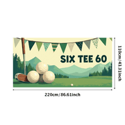 LUUFILx Green Black Triangular Pennant Banner Golf Themed Decorations for Golf Tournaments Golf Parties Golfing Events Golf Club Gatherings Golf Themed Celebrations