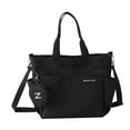 thumbnail image 4 of Milageto Tote Bag for Women Wear Resistant with Top Handles with Zipper Crossbody Bag Black, 4 of 8
