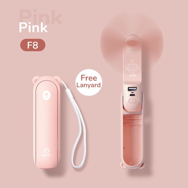 JISULIFE USB Mini Ventilador de mano portátil Viento fuerte Ventiladores eléctricos recargables Ventiladores manuales de enfriamiento de bolsillo ultra silenciosos con linterna para estudiantes Oficin qym unisex