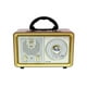 thumbnail image 1 of Radio portátil, Vintage Bluetooth FM/AM/(MW)/SW Radio, Diseño clásico de madera Retro Bluetooth Radio, Vintage Radio Set Compatible con tarjeta TF/AUX/USB/5W Altavoz Afortunado Sencillez, 1 of 6