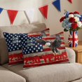 thumbnail image 6 of 2 Pack Outdoor Waterproof Throw Pillows,250 Years Anniversary Eagle Decorative Rectangle Pillow Case Patio Pillows for Chair Couch Sofa 20x12in, 6 of 9