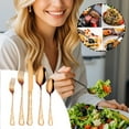 thumbnail image 3 of Uxgjfwu Skull Cutlery Set Stainless Steel Halloween Utensils Knife Fork Spoon Dining Set for Gothic Dinnerware (5 Pack), 3 of 5