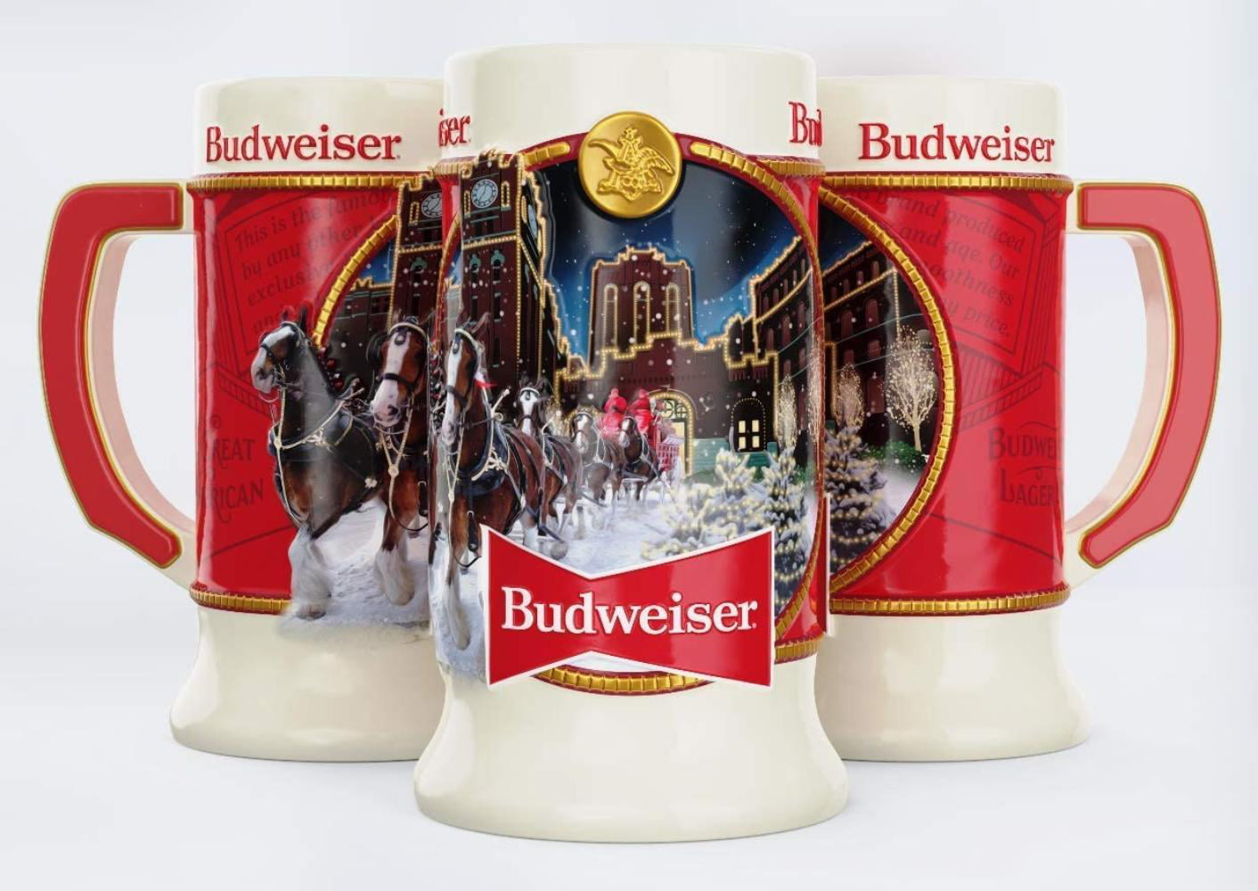 Vintage Budweiser Clydesdales Beer Stein Mug Tankard Anheuser-Busch Brewing Company