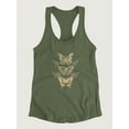 thumbnail image 3 of Gold Butterflies Racerback Tank Women -June Erica Vess Designs, Female XX-Large, 3 of 4