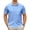 Blue, variant on Men's Casual Dress Shirts Short Sleeve Button Down Shirts Quick Dry Summer Beach Shirts With Pocket M02 Navy 3XL