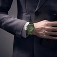 thumbnail image 4 of Hearth & Gear Men's Hand Canvas Rubber Strap Precise Timing Men's Fashion Leisure Business Hand Precise Timing Watch Smart Watch Rechargeable Wristwatch The Small Dial Smart Watch with Step Counter, 4 of 5