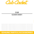 thumbnail image 5 of CUB CADET 954-04091 V Belt 3L X 29.125 VT100 VT Vertical Tine Tiller RT 75 45, 5 of 8
