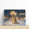 thumbnail image 3 of German Shepherd Happy New Year 2026 with Fireworks on New Year's Eve Horizontal Matte Canvas Poster Alsatian Dog Lover Gifts Wall Art Home Decor - 12022, 3 of 5