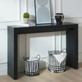 thumbnail image 5 of Modern Black Ribbed Console Table - Ideal for Hallway & Living Room, 5 of 14