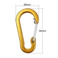 thumbnail image 3 of Dadypet Carabiner Clips for Camping Hiking Fishing Backpacking, Pack of 10, 3 of 5