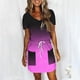 thumbnail image 3 of Mini Vestido de Verano Color Sólido Cuello en V Manga Corta Vestido de Becerro Medio, Vestido Corto de Verano, 3 of 5