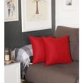 thumbnail image 1 of HomeRoots 399408 Red Modern Square Throw Pillows, Multi Color - Set of 2, 1 of 1