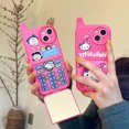 thumbnail image 4 of Funny Snoopy Friend Hello Kitty Maquillaje Espejo Soporte Retro Nokia Diseño Suave TPU Funda A Prueba De Golpes Para IPhone 11 12 13 Pro 14Plus 14 Max Cubierta, 4 of 4