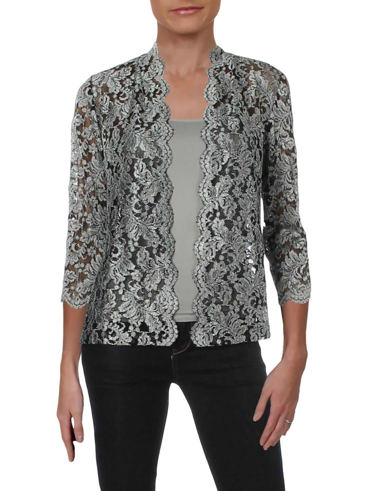 glitter cardigan black