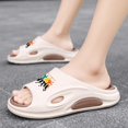 thumbnail image 4 of Men's Beach Slippers with Soft Low Arch Support Comfortable Thick Sole Anti Slip Easy To Clean, 4 of 5