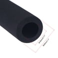 thumbnail image 3 of Foam Tubing for Handle Grip Support, Pipe Insulation, 18mm ID 28mm OD 295mm Black 2pcs, 3 of 6