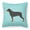 Blue, variant on Carolines Treasures BB3866PW1818 Rottweiler Checkerboard Green Fabric Decorative Pillow