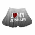 thumbnail image 5 of QUNYINEY I Love My Husband Women's Shorts Hotpants Casual Elastic Waist Gradient Slim Shorts, 5 of 5