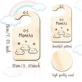 thumbnail image 2 of 10PCS Baby Closet Dividers 8pcs Wooden Baby Closet Size Divider Organizer Hanger Clothing Dividers DIY, 2 of 6