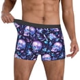thumbnail image 2 of Salouo Blue Skull Crystal Print Men's Boxer Briefs,Breathable Underwear Elastic Waistband Briefs for Men -Small, 2 of 8