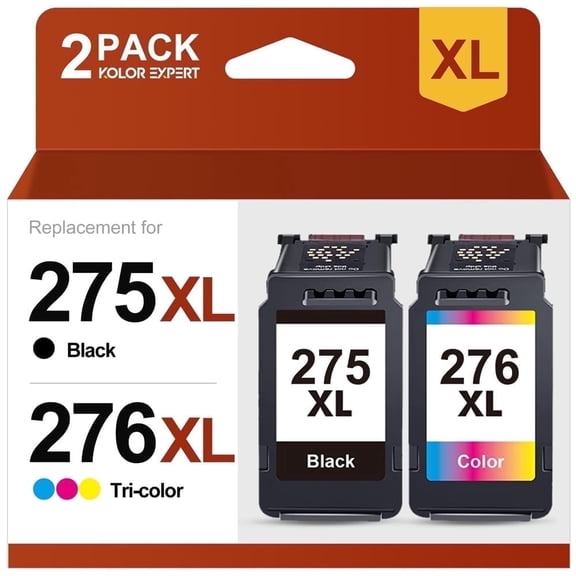 275XL Ink Cartridges Compatible for Canon Ink 275 and 276 for Canon Pixma TR4722 Printer (Black, Tri-Color)