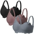 thumbnail image 2 of HBlife 3 Pack Nursing Bras for Breastfeeding Ultra Comfort Seamless Maternity Bra Pack Wireless Pregnancy Bralette Bra Extender, 2 of 7