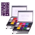 thumbnail image 1 of 2PCS Professional Face Painting Kit for Kids & Adults - 15 Vibrant Water-Based Colors, 4 Brushes, 4 Stencils - Safe & Carnival, Birthday Party Makeup, 1 of 8
