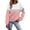 czb# Pink317, variant on CUZIBR Womens Sweatshirt Color Block Crew Neck Graphic Loose Fit Pullover Tops Casual Long Sleeve Workout Shirts Loose Blouse Fall Winter Clothes,Blue