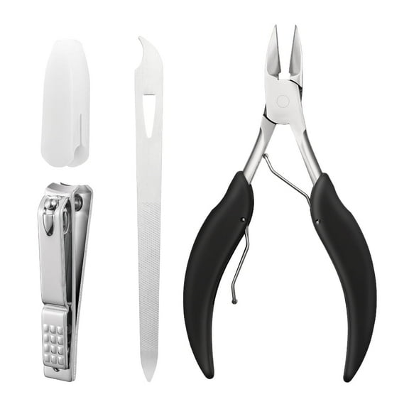 Large Nail Clippers For Thick Nails, Fingernail Ingrown Toenail Clippers Set, Size 5.5 inch Sharp Heavy Duty Professional Podiatrist Toe Nail Scissors Trimming Clippers for Men Women Adult Seniors