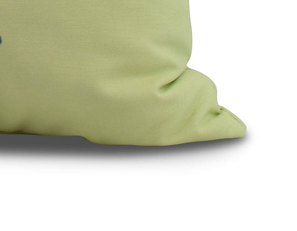 Simply Daisy, 16 x 16inch, Margarita Plain Geometric Print Pillow, Light Green