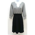 thumbnail image 2 of NY Collection Color blocked Three Quarter Sleeve Sweater Dress Plus Size 1X, 2 of 4