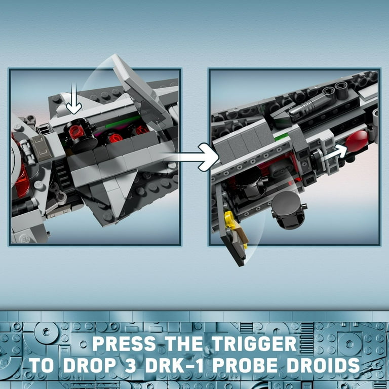 LEGO Star Wars The Phantom Menace Darth Maul s Sith Infiltrator Starship Toy Includes Qui Gon Jinn Darth Maul Anakin Skywalker and Exclusive 25th Anniversary Saw Gerrera Minifigure 75383 Walmart