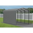 thumbnail image 3 of Arrow 10 x 20 x 9 ft Charcoal Carport With 1 Side Wall Kit, 3 of 17