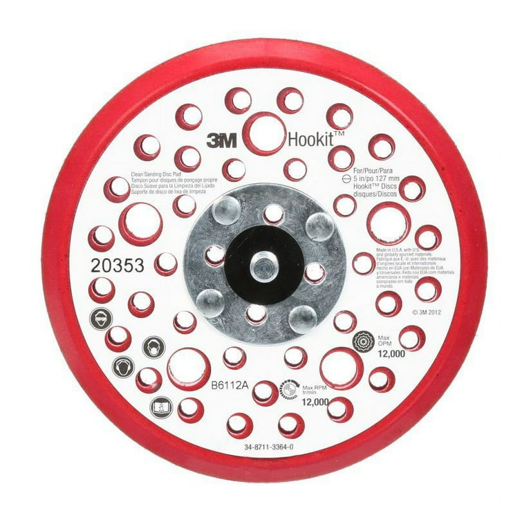 3M Hookit Clean Sanding Disc Pad, Low Profile, Hook and Loop 3M Hookit Clean Sanding Disc Pad, Low Profile, Hook and Loop