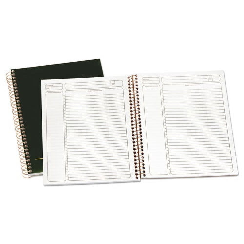 "Gold Fibre Wirebound Project Notes Pad, Project-Management Format, Green Cover, 70 White 8.5 X 11.75 Sheets | Bundle of 10 Each"