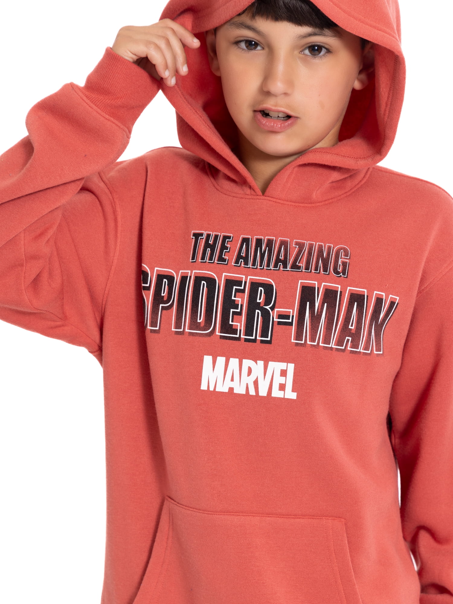Spider-Man Boy's Graphic Hoodie with Matching Jogger Pant, 2 Piece Set, Sizes 4-16