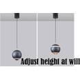thumbnail image 6 of FSLiving J-Type Track Light with Focused 7W LED Track Spotlight Modern Pendant Light Adjustable Height Globe Shape Accent Downlight 3000K for Sloped Ceiling Gifts,Customizable - 1 Light (Gray), 6 of 7