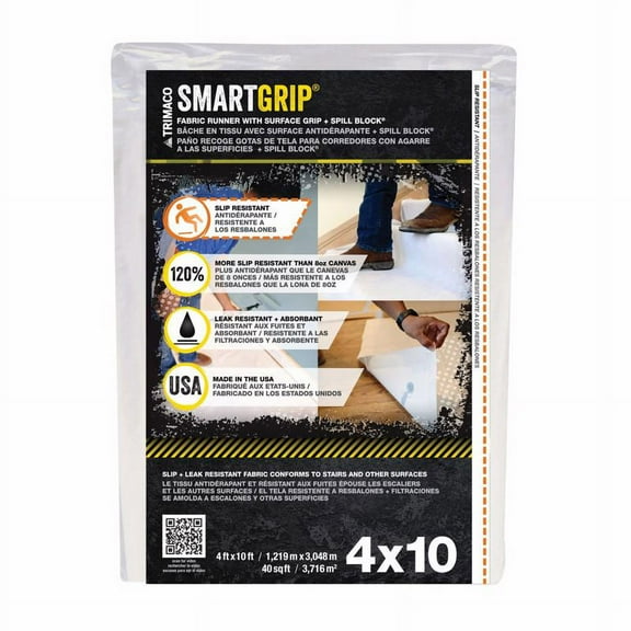 Trimaco 1025262 10 ft. Smart Grip Drop Cloth